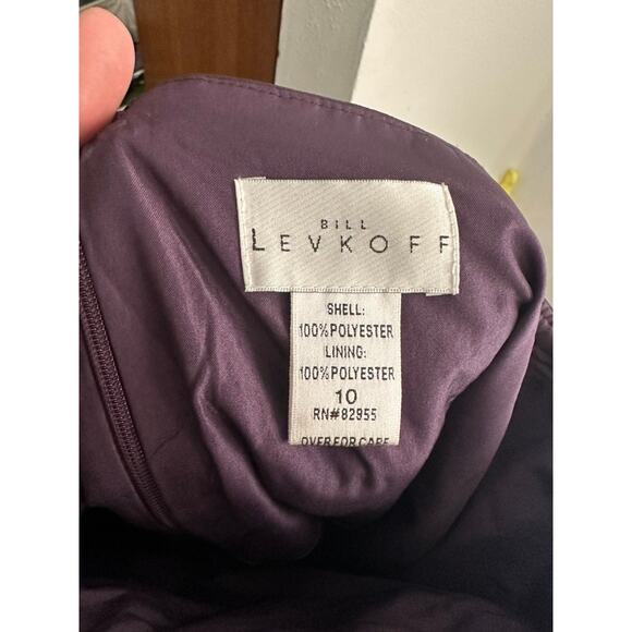 BILL LEVKOFF Girls Purple Bridesmaid Dress | Size 10 - Picture 4 of 4